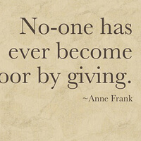 Inspiring quote from Anne Frank.