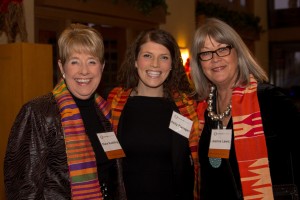 Kelly Flanagan (center) with Board of Governors members Diane Ruebling & Jeanne Lewis.