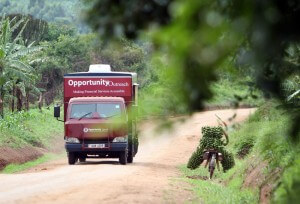 Mobile bank in Uganda. (Credit: Oliver Krato)