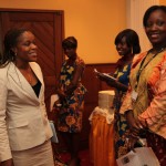 Madame Marie-Josée Ndaya Ilunga (left), Head of microfinance at DRC’s Central Bank, with Nadine Pembele.