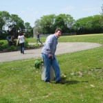 Our Director of Planned Giving, Chuck, hauls away branches.