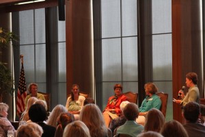 Panel: (from left) Polly McCrea, Krista Carroll, Penny George, Barbara Lupient and moderator Mary Lynn Staley.