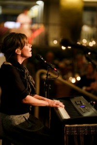 Contemporary Christian musician Sara Groves performs.