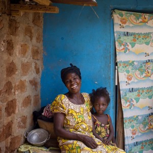 Client Adwoa Kwatemaa used an Opportunity loan to put a new, stronger door and windows on her home in Kumasi, Ghana, so that she and her grandchildren will be safer at night.
