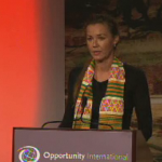 Philanthropist and actress Connie Nielsen, founder of the Human Needs Project (HNP).