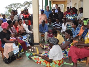 A Trust Group meeting in the village of Nyamata, Rwanda.