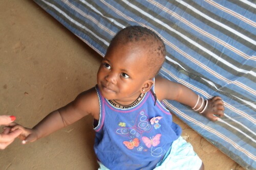 The child of a client in Kampala, Uganda.