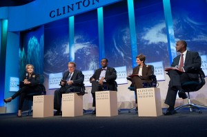 The Future of Food panel at the final plenary session of CGI. (Flickr: Clinton Global Initiative)
