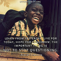 Lifelong learning, from Albert Einstein.