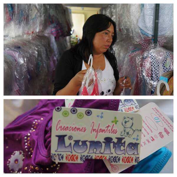 Luz, owner of Lunita, a clothing manufacturer
