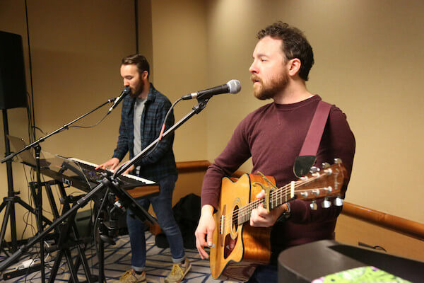Music from Pat and Matt Nelson inspired the Worship Service.