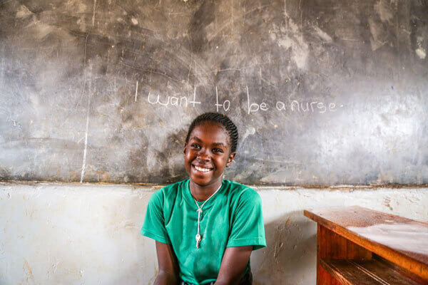 Wilfred, 11 years old, wants to be a nurse when she grows up.