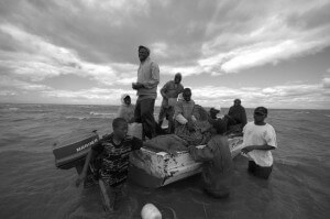 Fishermen in Maputo, Mozambique.