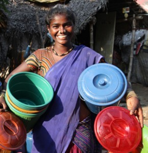 Client Deepa, from a marginalized gypsy community in Chennai, India.