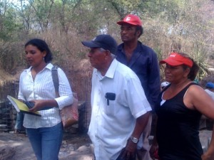 Anita and Don Blas (in front) with other members of the La Laguna Community Cooperative in Nicaragua.