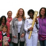 Lydia with Opportunity-UK’s (from left) Jaymini, Deborah, Sally and Angela.