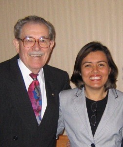 Ross Clemenger and the CEO of AGAPE, Mitzi Machado, during Mitzi’s 2005 visit to Opportunity Canada.
