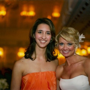 Nicole Mohovich and Lindsay at Lindsay's August 2010 wedding.