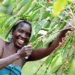 Coffee farmer Teddy Namagembe, of Mubende, Uganda.