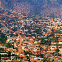 A neighborhood in Kigali, Rwanda.