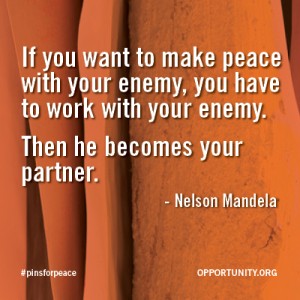 Make a partner of your enemy.