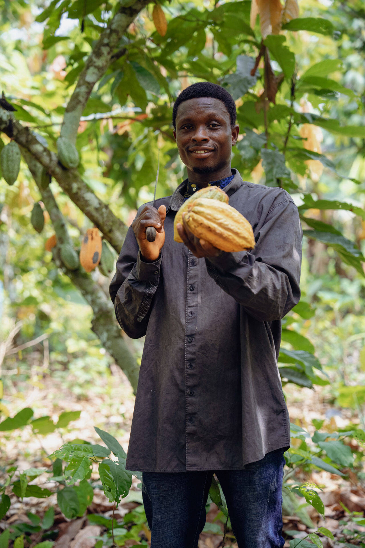 Godwin, cocoa farmer, Ghana