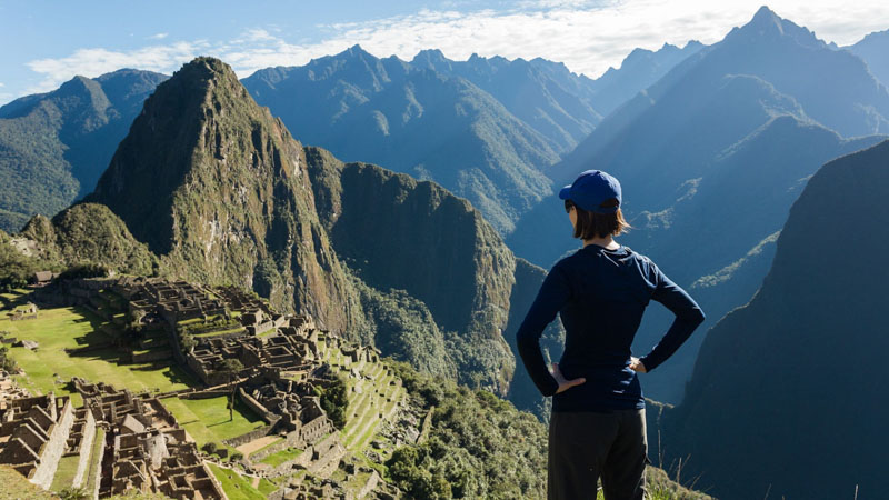 Hiker on the Inca Trail