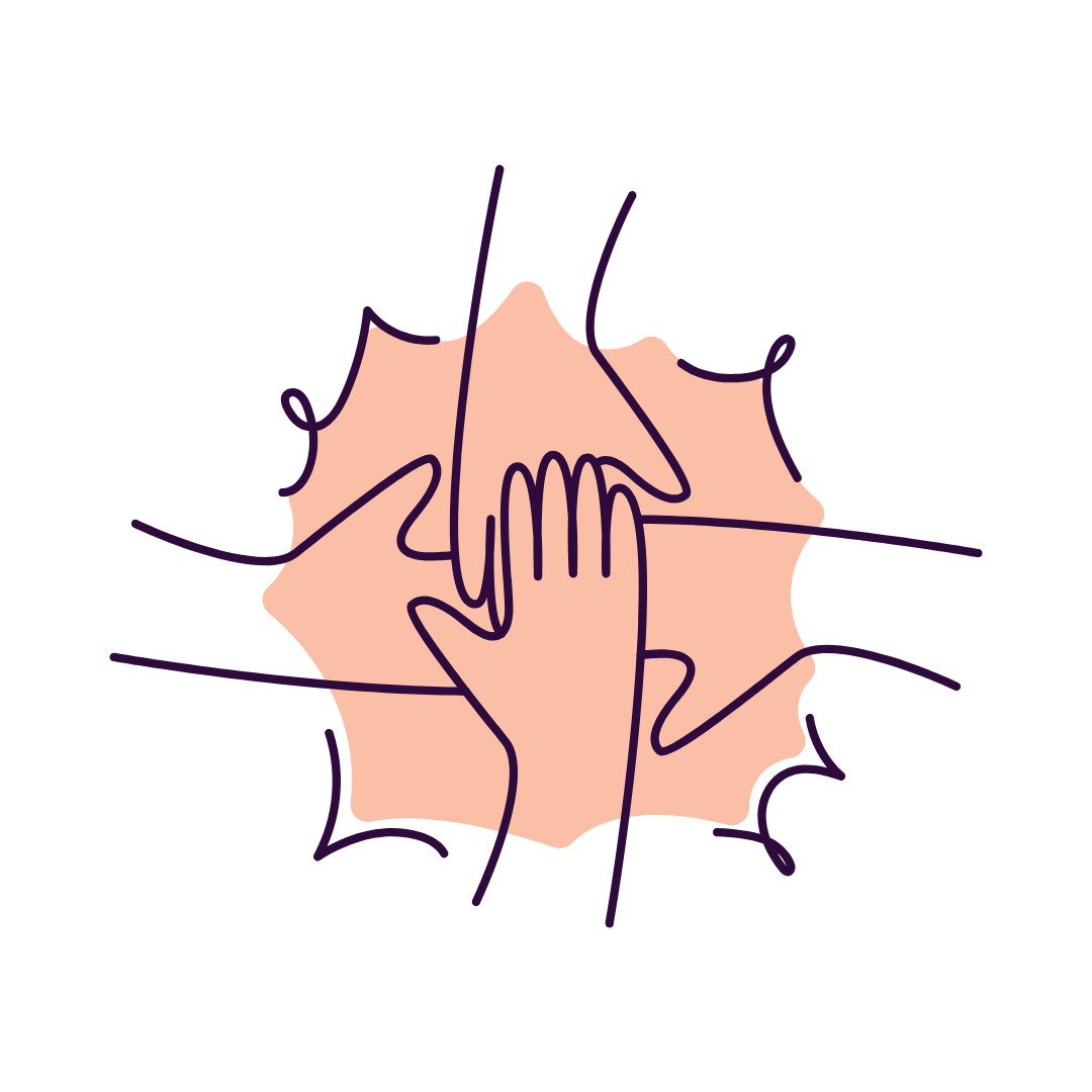 Hands together